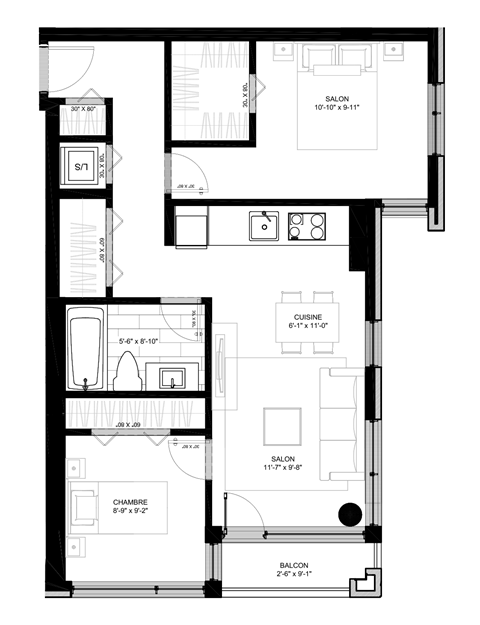 floor plan of the upper level of the house